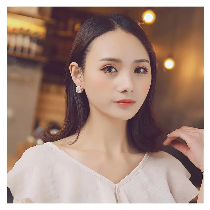 Pearl Ball Ball Earrings for Women Wholesale