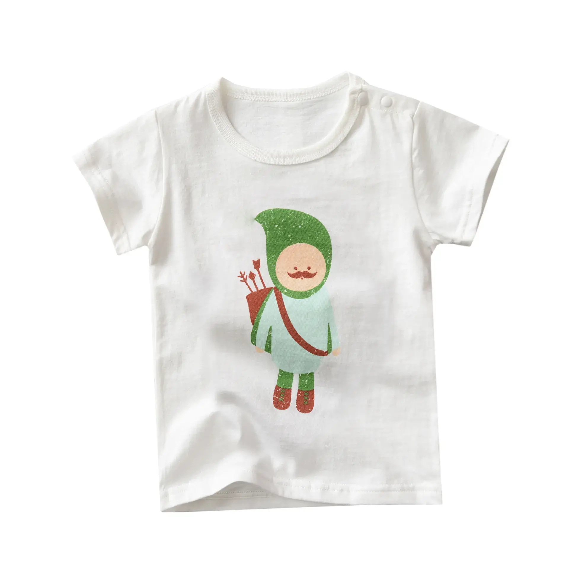 Cute Cartoon Baby T-Shirt Mint Green for Boys Girls - Image 11