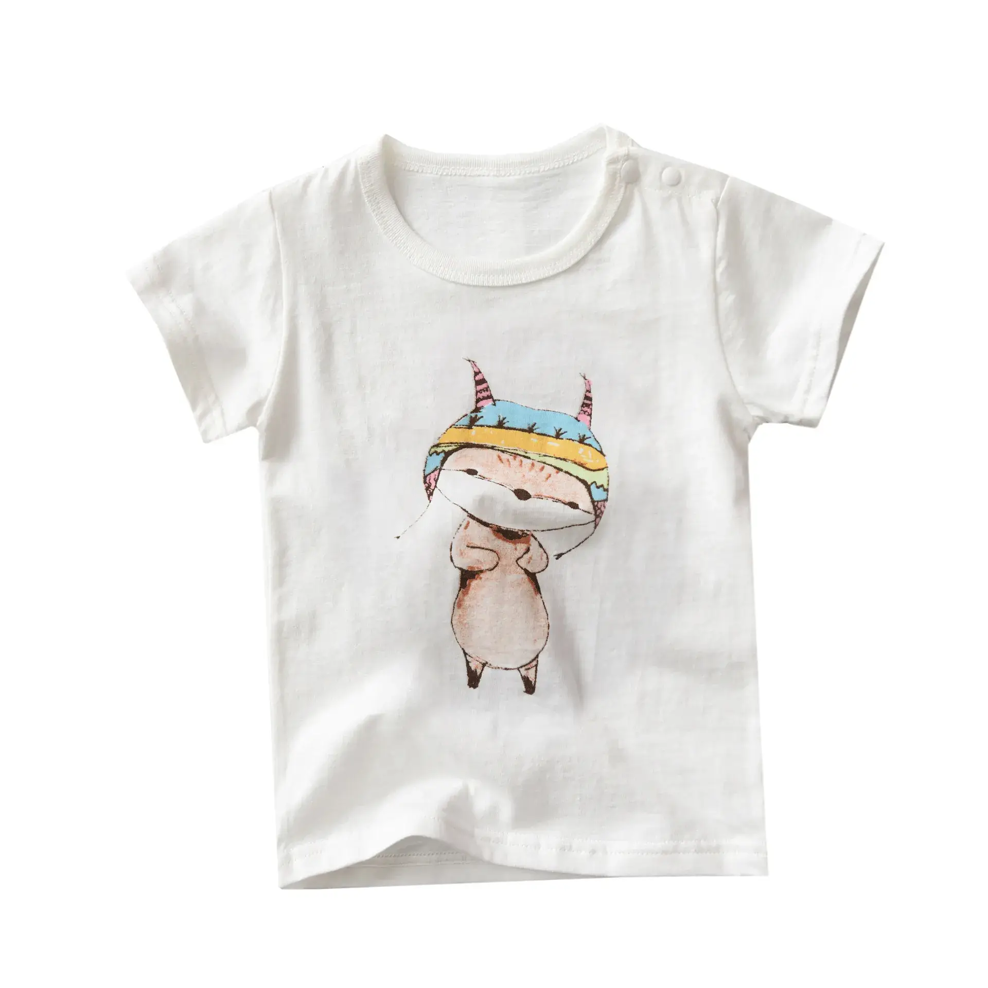 Cute Cartoon Baby T-Shirt Mint Green for Boys Girls - Image 16