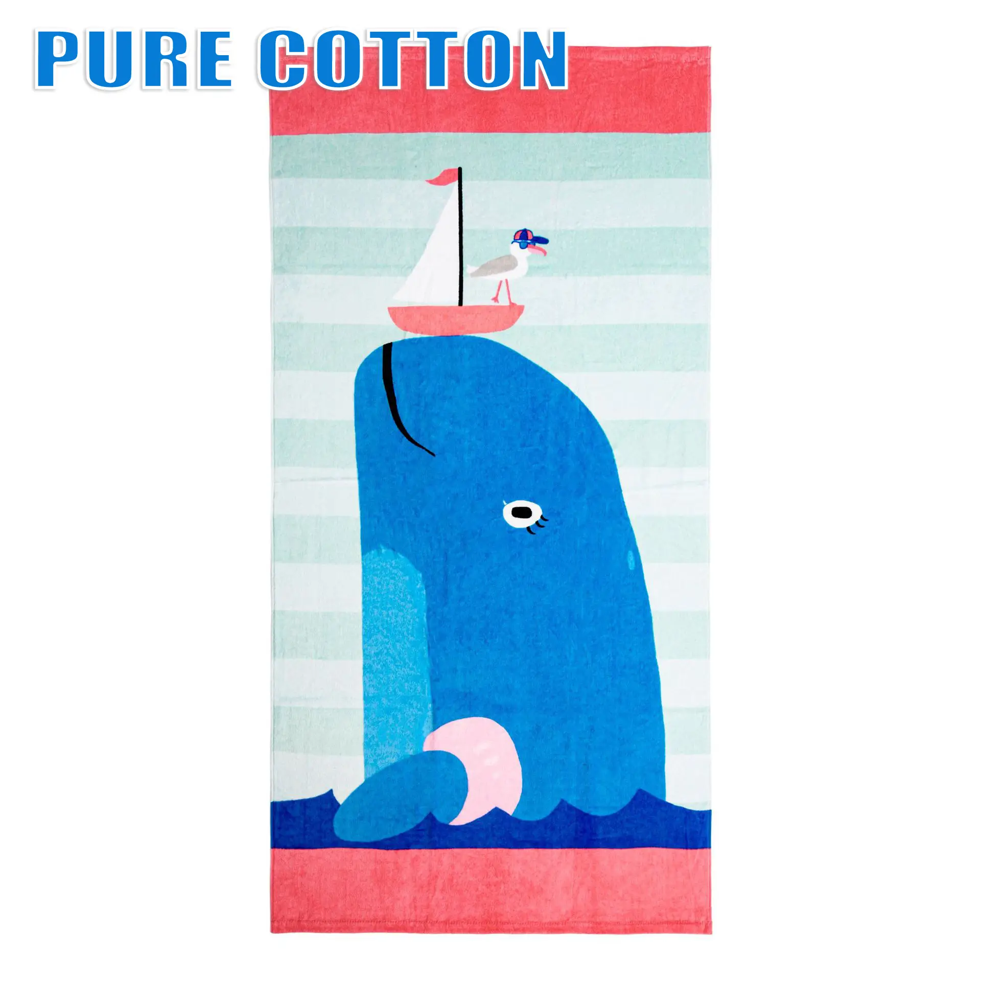 Pure Cotton Cartoon Beach Towel for Girls Large Size — feature 15