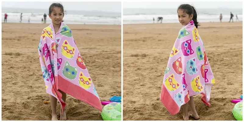 Pure Cotton Cartoon Beach Towel for Girls Large Size — feature 24