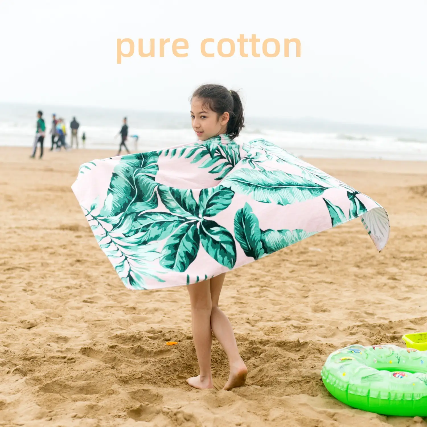 Pure Cotton Cartoon Beach Towel for Girls Large Size — feature 27