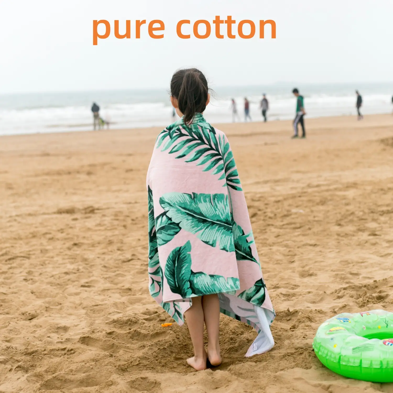 Pure Cotton Cartoon Beach Towel for Girls Large Size — feature 28