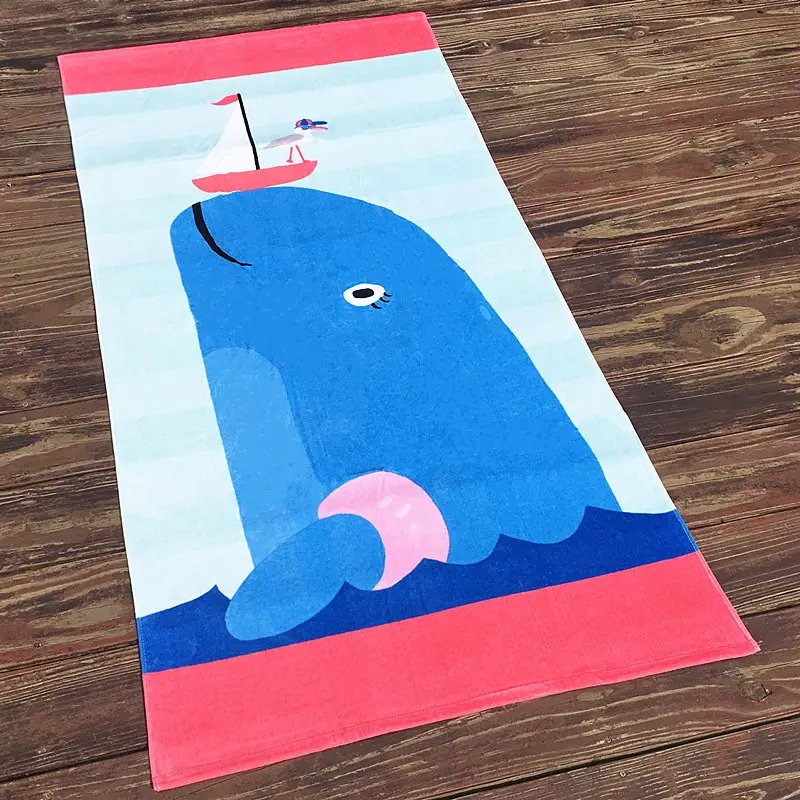 Pure Cotton Cartoon Beach Towel for Girls Large Size — feature 44