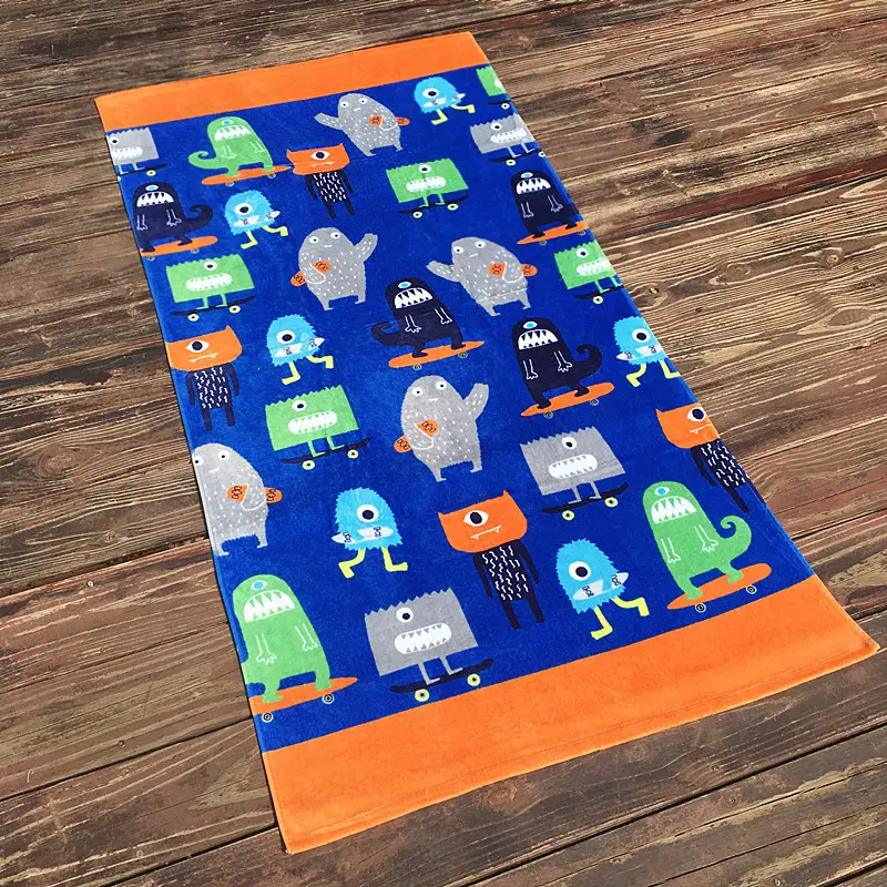 Pure Cotton Cartoon Beach Towel for Girls Large Size — feature 45