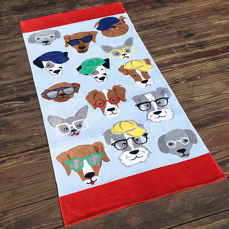 Pure Cotton Cartoon Beach Towel for Girls Large Size — feature 46