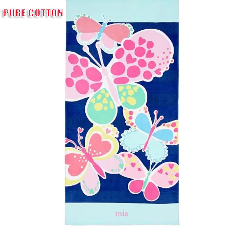 Pure Cotton Cartoon Beach Towel for Girls Large Size — feature 48