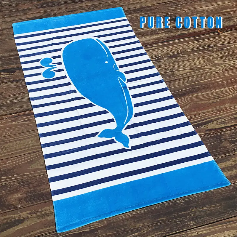 Pure Cotton Cartoon Beach Towel for Girls Large Size - Image 13
