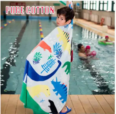Pure Cotton Cartoon Beach Towel for Girls Large Size - Image 12