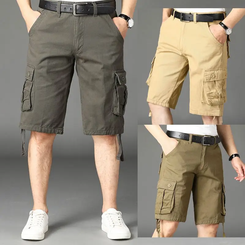 Men Cargo Shorts Straight Leg Casual Summer Wear - Image 9