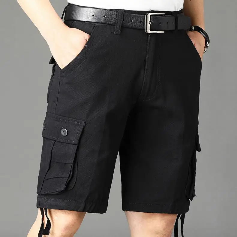 Men Cargo Shorts Straight Leg Casual Summer Wear - Image 2