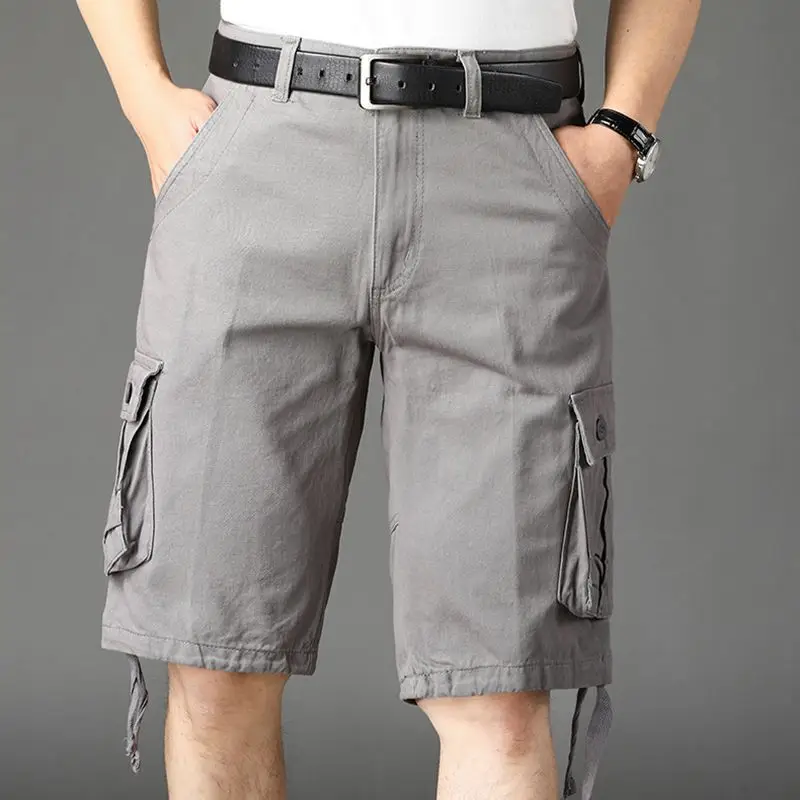 Men Cargo Shorts Straight Leg Casual Summer Wear - Image 6