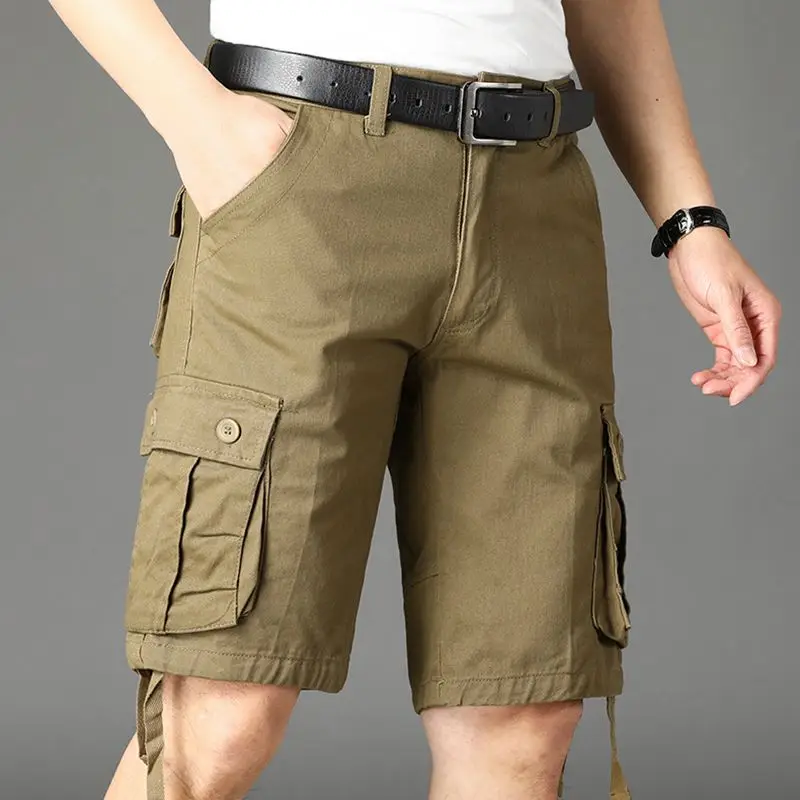 Men Cargo Shorts Straight Leg Casual Summer Wear - Image 4