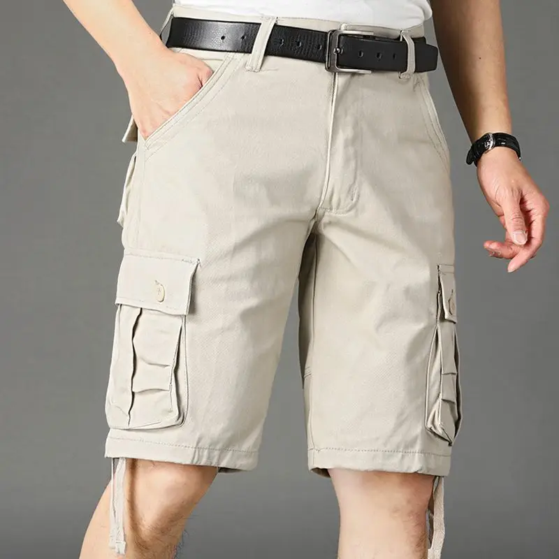 Men Cargo Shorts Straight Leg Casual Summer Wear - Image 7