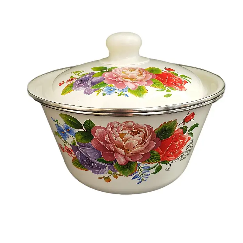 Nostalgic Enamel Soup Bowl with Lid - Image 12