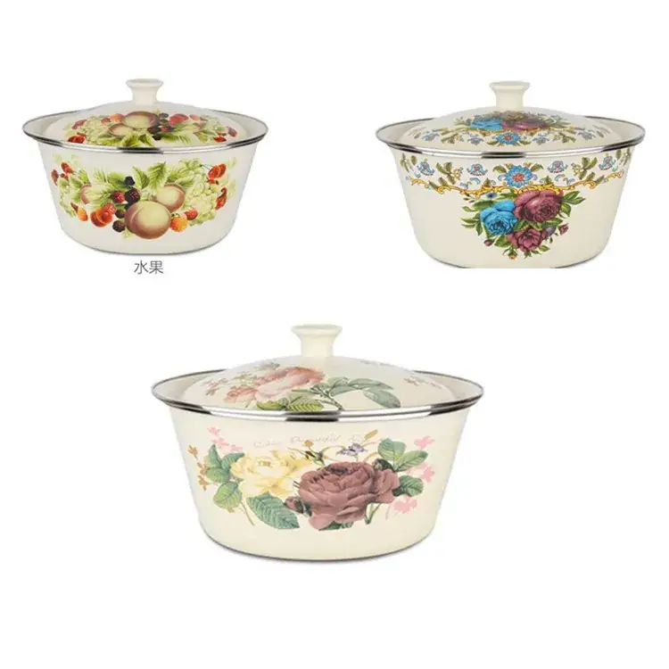 Nostalgic Enamel Soup Bowl with Lid - Image 13