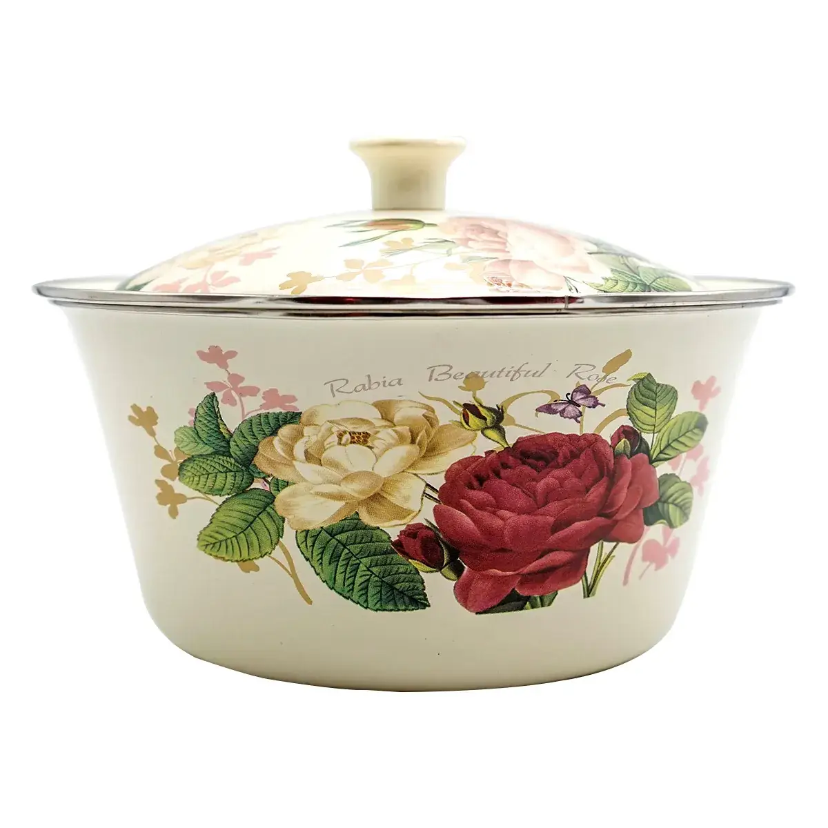 Nostalgic Enamel Soup Bowl with Lid - Image 3
