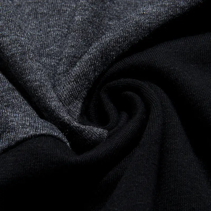 Men Cotton Contrast T-Shirt Round Neck Plus Size