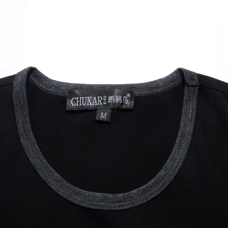 Men Black Cotton Round Neck Short Sleeve T-Shirt - Image 4
