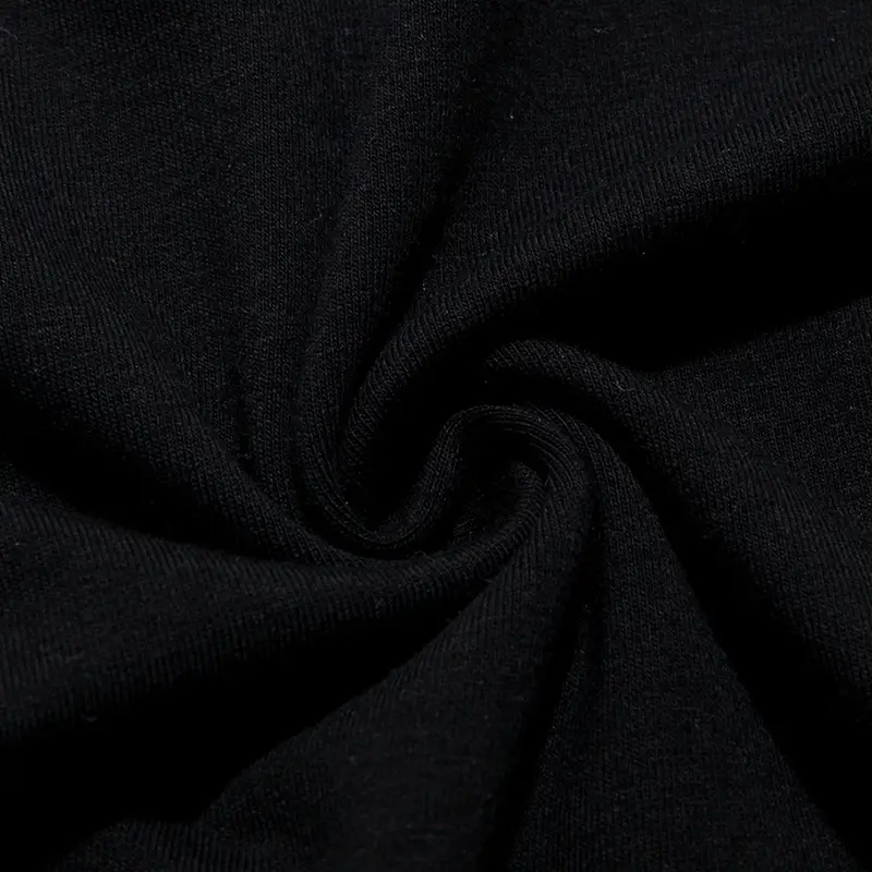 Men Black Cotton Round Neck Short Sleeve T-Shirt - Image 5