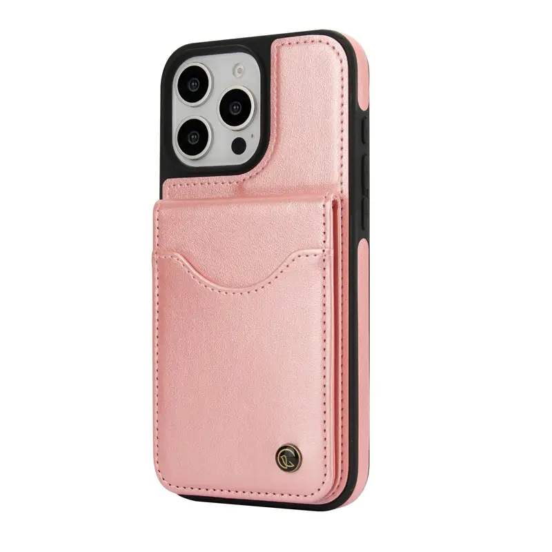 Light Blue iPhone 16 Pro Max Flip Card Holder Case - Image 2