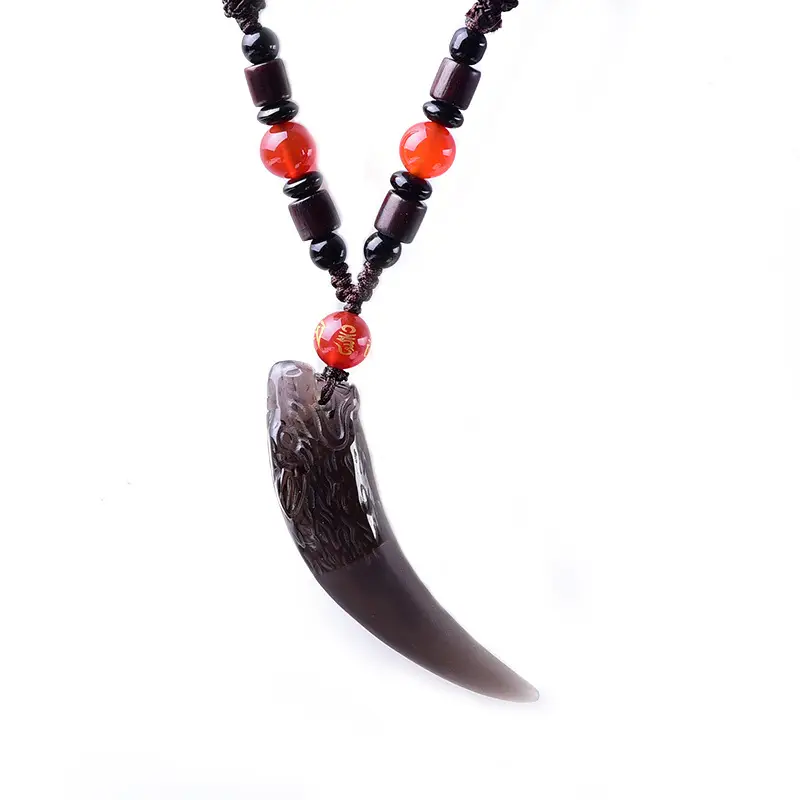Wolf Tooth Necklace Set for Men Women Crystal & Ice - Image 31