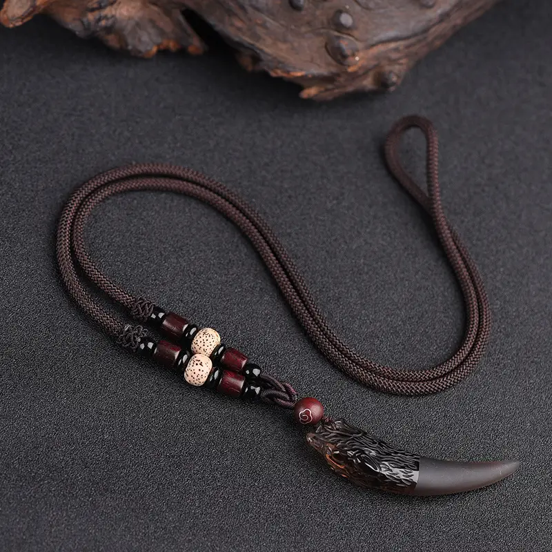 Wolf Tooth Necklace Set for Men Women Crystal & Ice - Image 12
