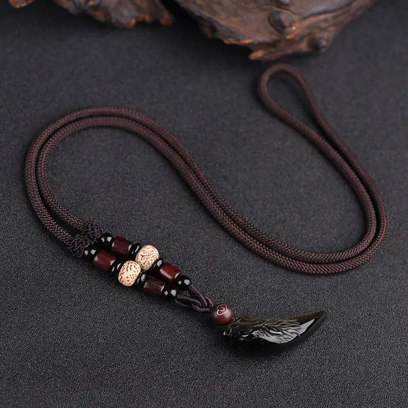 Wolf Tooth Necklace Set for Men Women Crystal & Ice - Image 16
