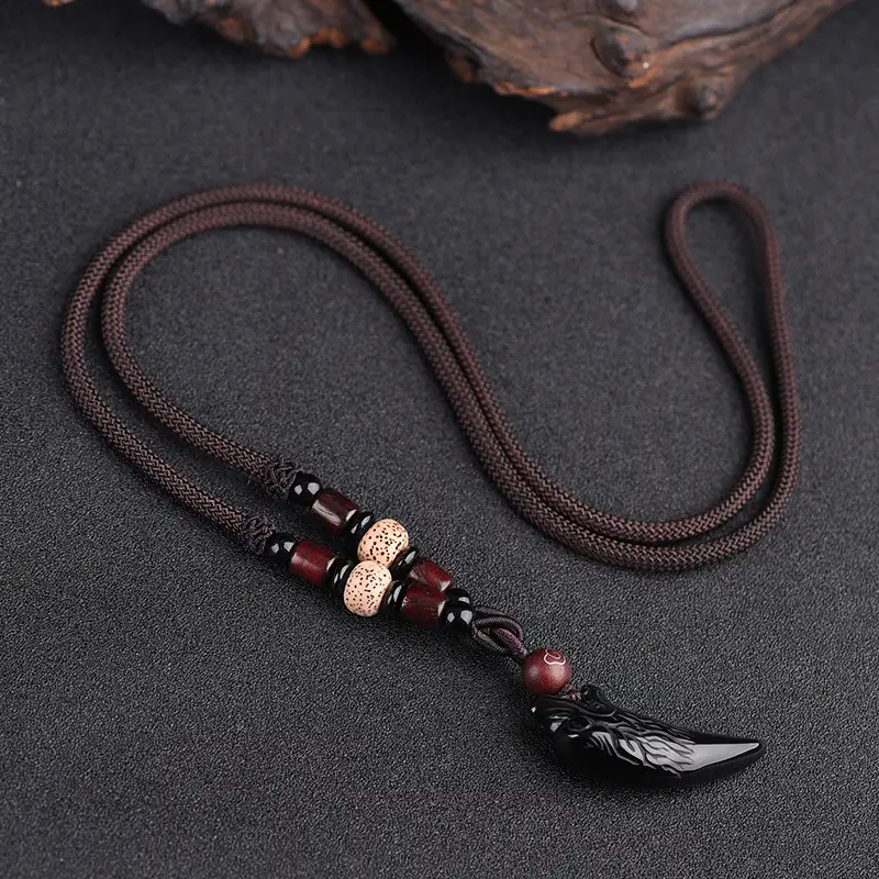 Wolf Tooth Necklace Set for Men Women Crystal & Ice - Image 21