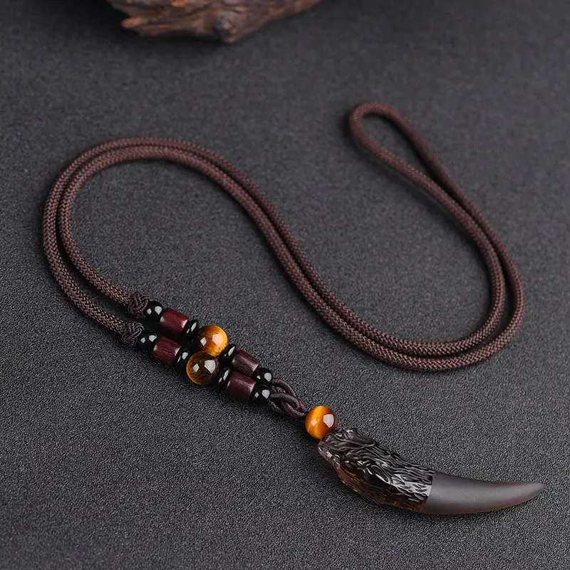Wolf Tooth Necklace Set for Men Women Crystal & Ice - Image 22