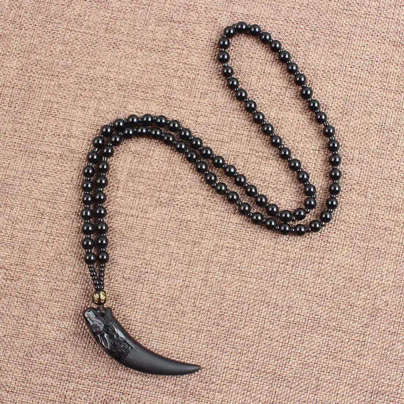 Wolf Tooth Necklace Set for Men Women Crystal & Ice - Image 26
