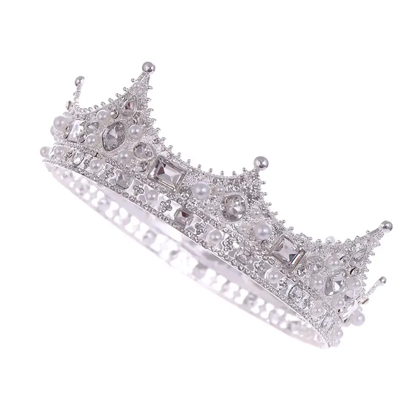 European Style Vintage Crown for Bridal Headpiece - Image 5