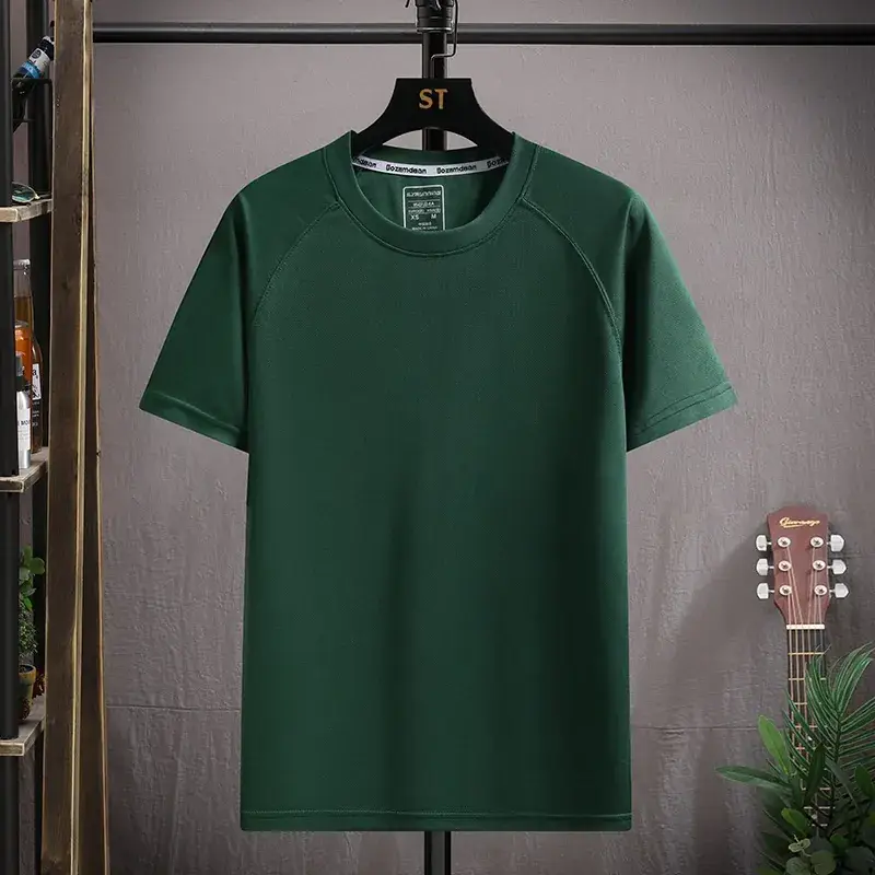 Men Navy Blue Slim Fit T-Shirt Half Sleeve
