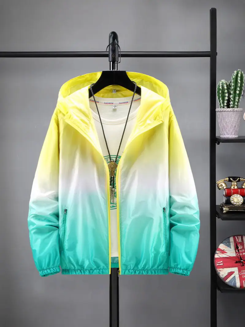 Parent-Child Sun Protection Windbreaker Jacket Pink Purple Gradient - Image 7
