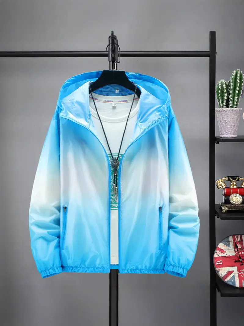 Parent-Child Sun Protection Windbreaker Jacket Pink Purple Gradient - Image 8