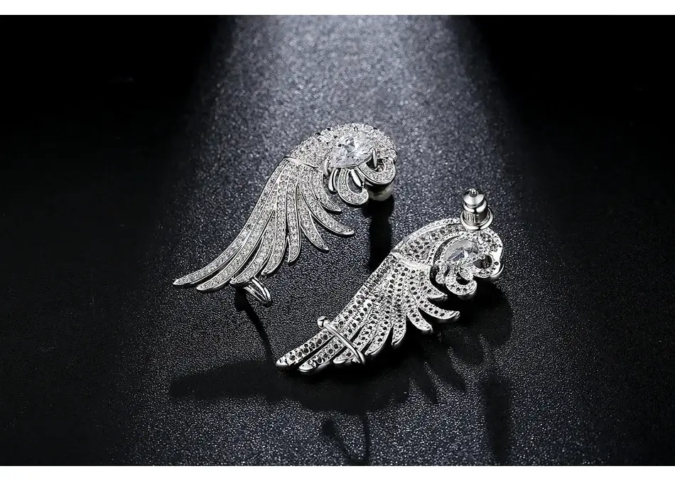 Copper Zircon Phoenix Earrings for Women — feature 2