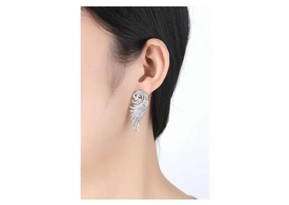 Copper Zircon Phoenix Earrings for Women — feature 4