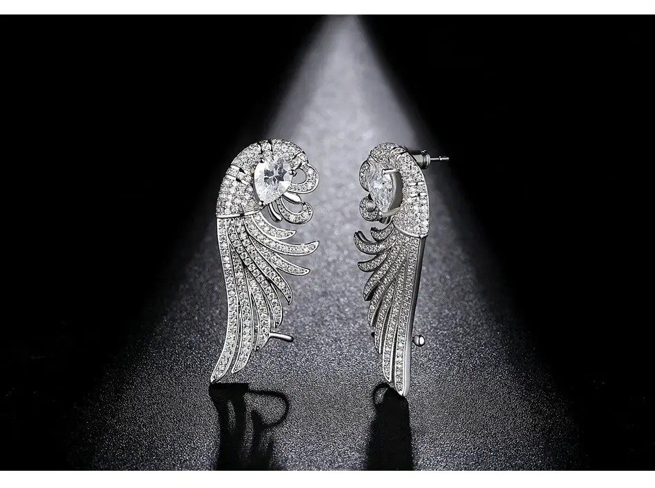 Copper Zircon Phoenix Earrings for Women — feature 5