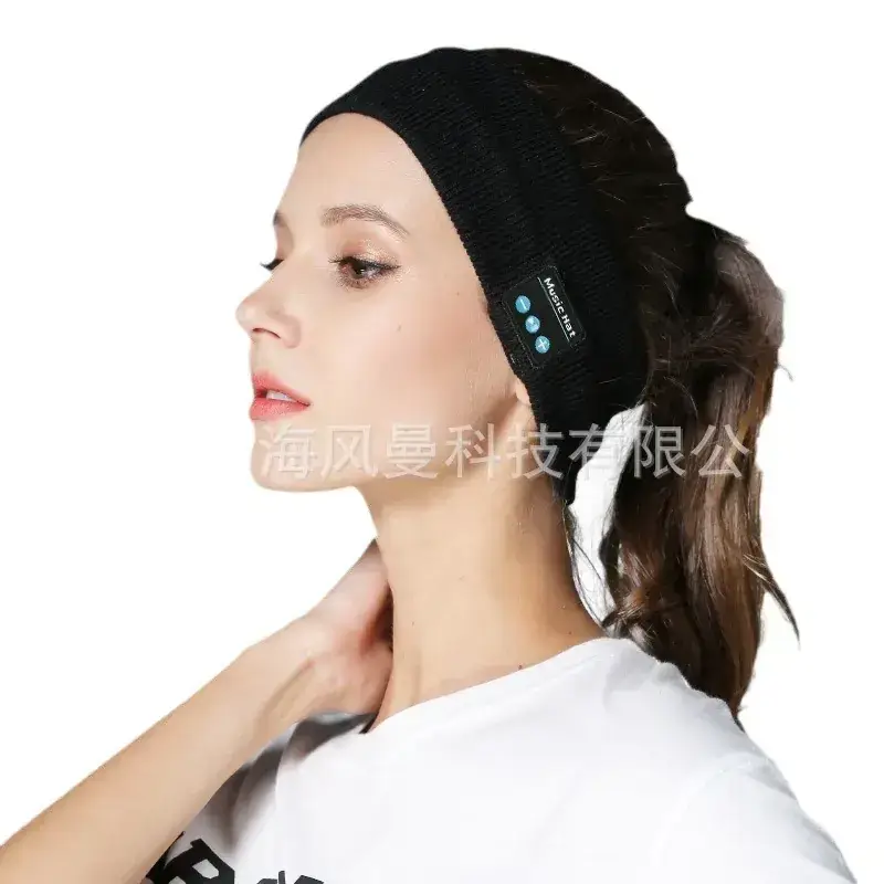 Black Bluetooth 5.4 Headband Music Call Sports Wear - Image 9