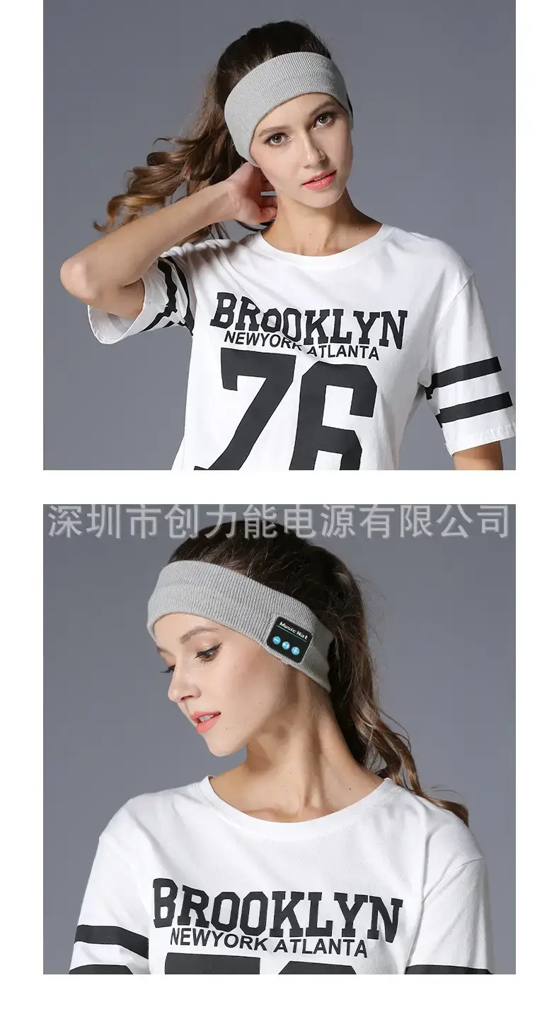 Black Bluetooth 5.4 Headband Music Call Sports Wear — feature 15