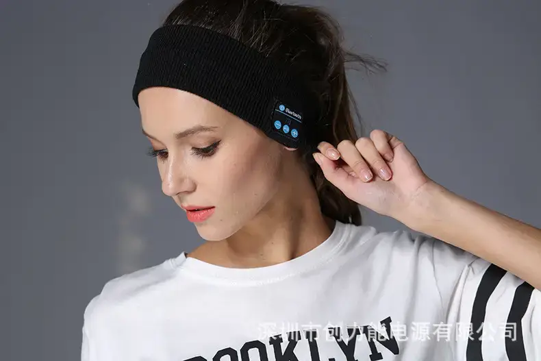 Black Bluetooth 5.4 Headband Music Call Sports Wear — feature 18