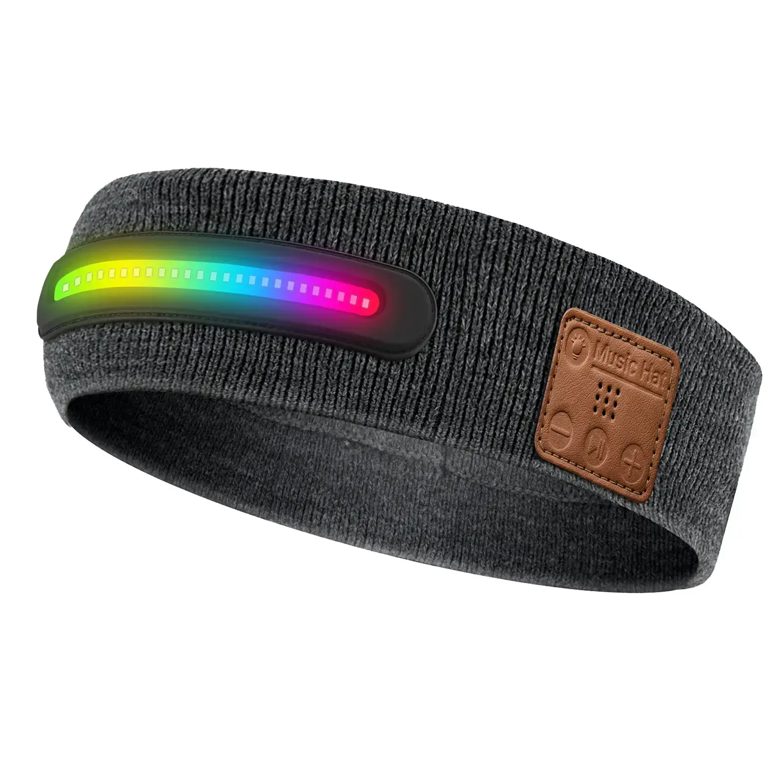 Black Bluetooth 5.4 Headband Music Call Sports Wear — feature 43