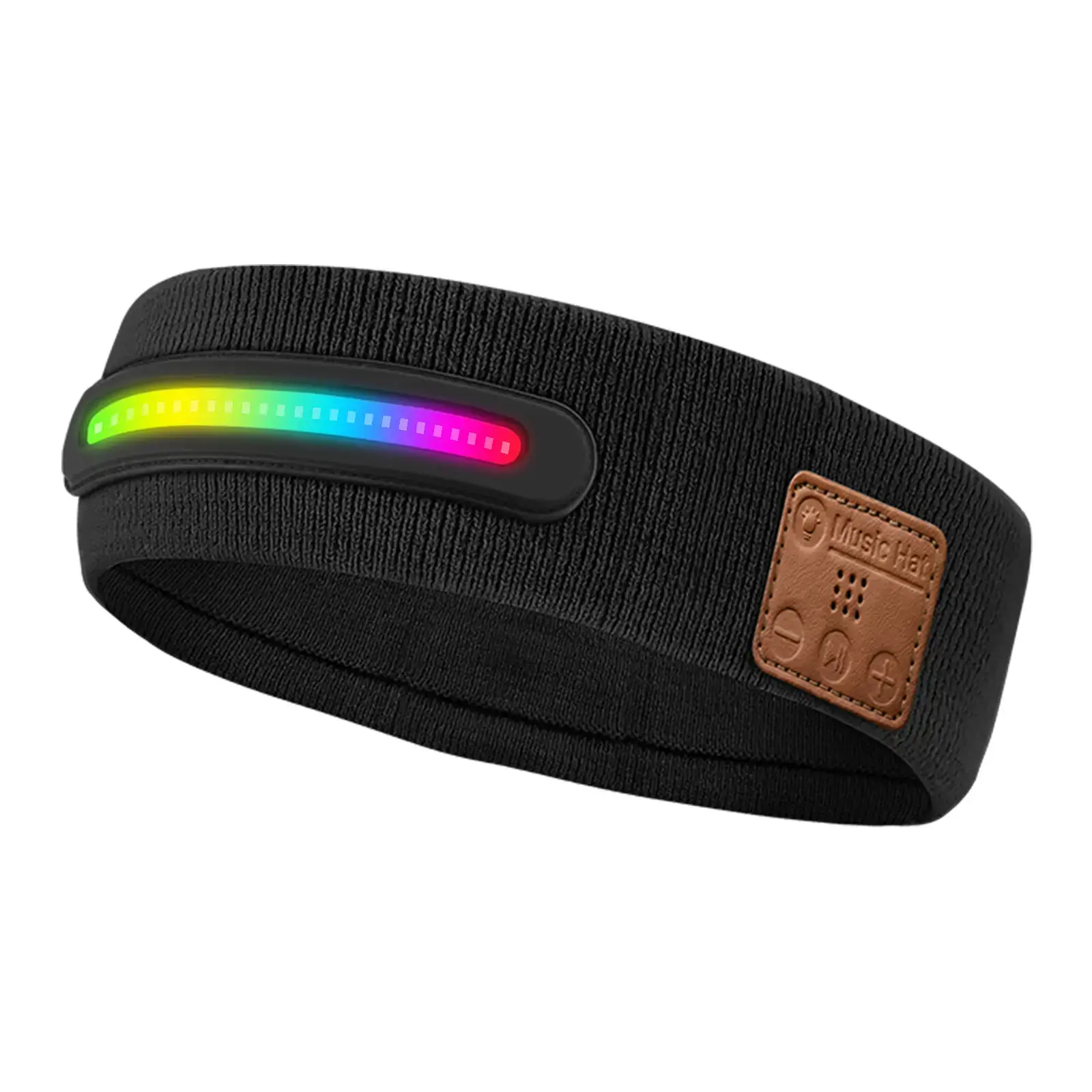 Black Bluetooth 5.4 Headband Music Call Sports Wear — feature 44