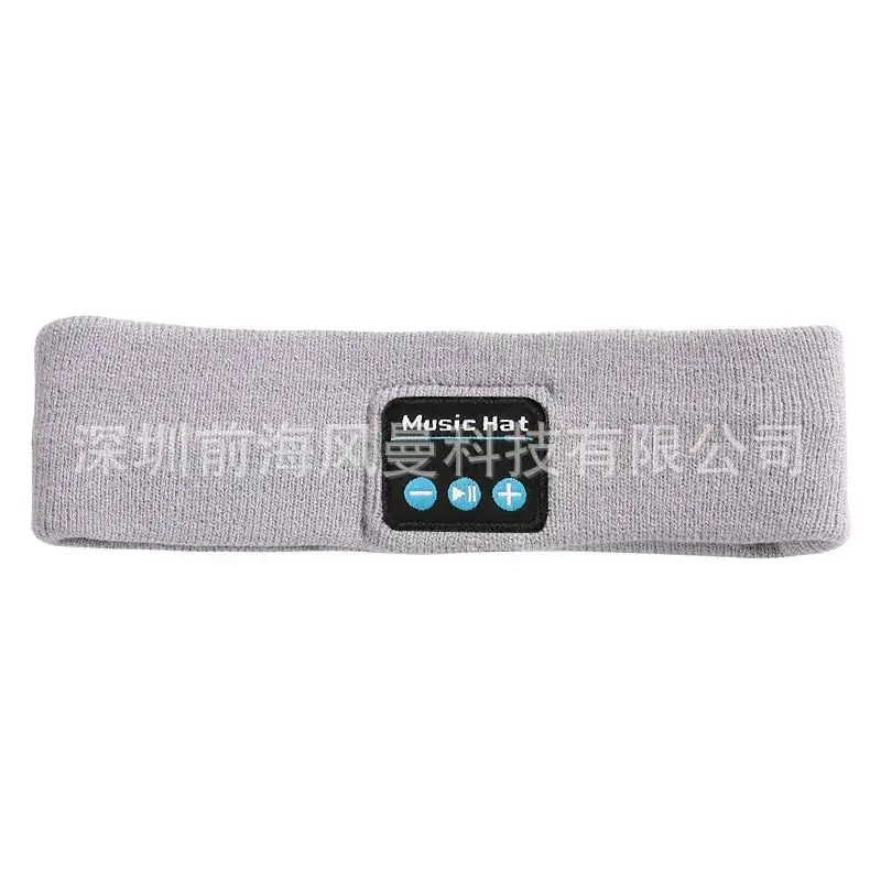 Black Bluetooth 5.4 Headband Music Call Sports Wear - Image 2