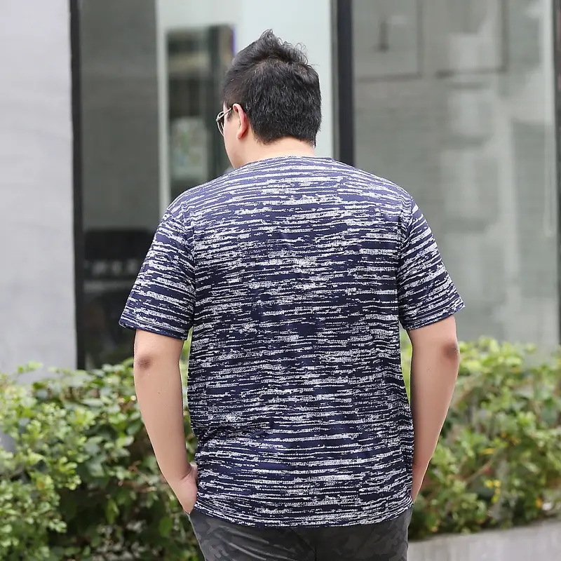 Bi Meng Men's Printed Thin T-Shirt Large Plus Size - Image 3