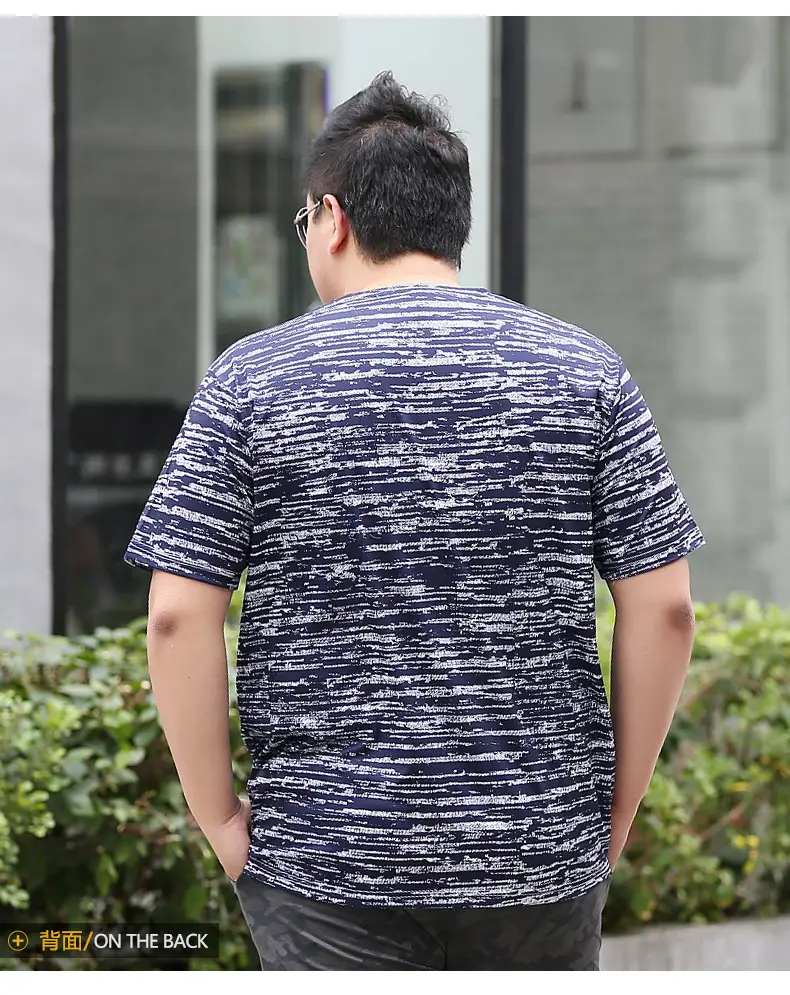 Bi Meng Men's Printed Thin T-Shirt Large Plus Size — feature 13