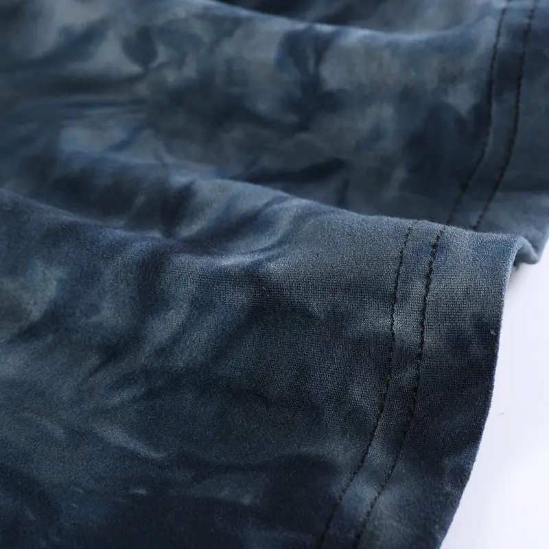 Men's Blue Tie-Dye Short Sleeve T-Shirt XL - Image 6