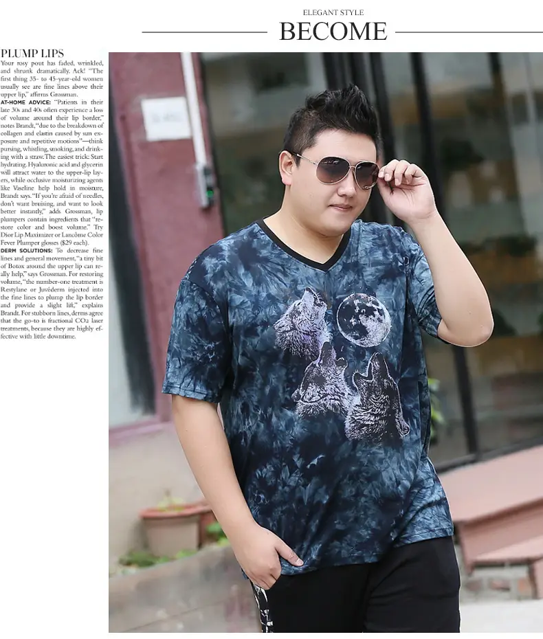 Men's Blue Tie-Dye Short Sleeve T-Shirt XL — feature 10