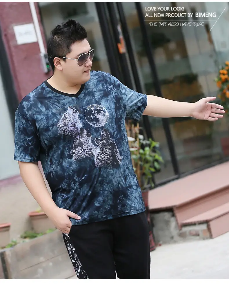 Men's Blue Tie-Dye Short Sleeve T-Shirt XL — feature 11