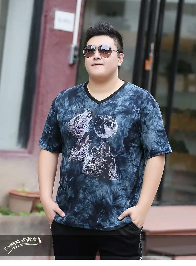 Men's Blue Tie-Dye Short Sleeve T-Shirt XL — feature 2